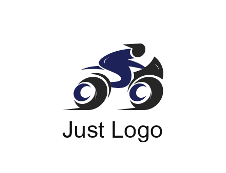 biker icon for a motorcycle logo