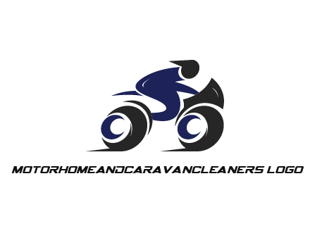 biker icon for a motorcycle logo