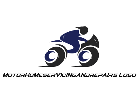 biker icon for a motorcycle logo