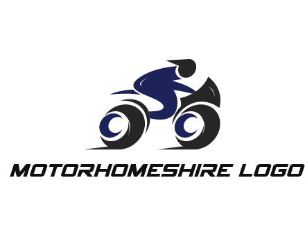 biker icon for a motorcycle logo