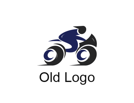 biker icon for a motorcycle logo