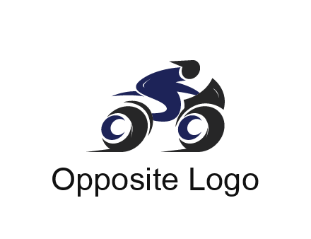 biker icon for a motorcycle logo