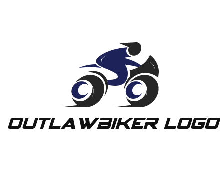 biker icon for a motorcycle logo