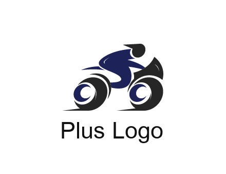 biker icon for a motorcycle logo