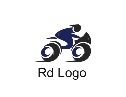 biker icon for a motorcycle logo