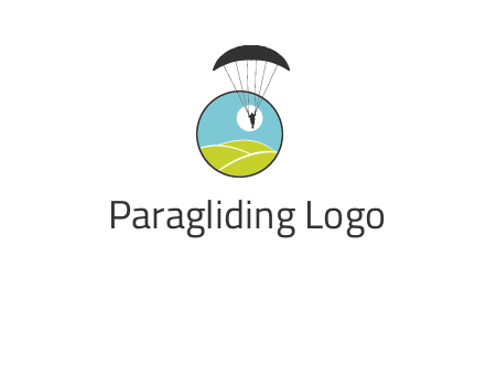 paragliding over the hills logo