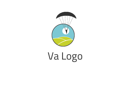 paragliding over the hills logo