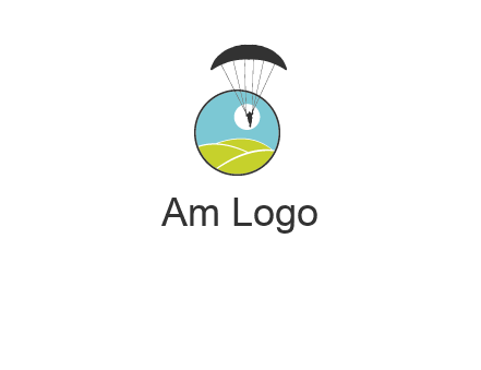 paragliding over the hills logo
