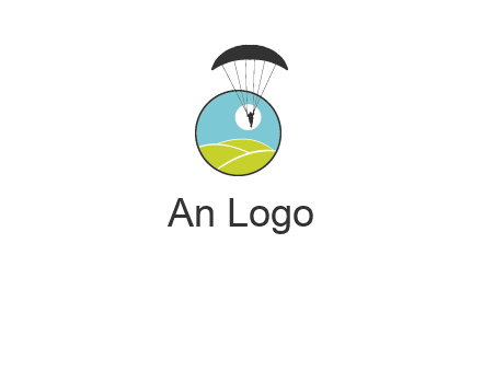 paragliding over the hills logo