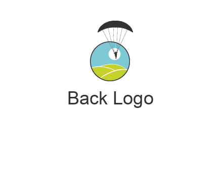 paragliding over the hills logo