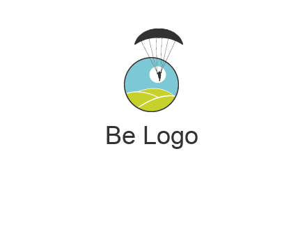 paragliding over the hills logo