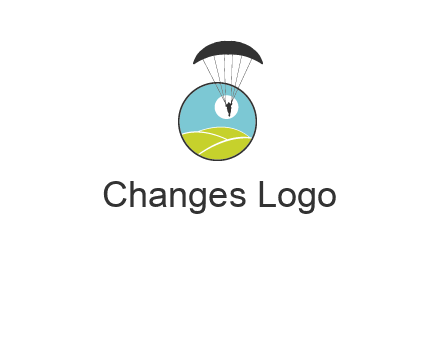 paragliding over the hills logo