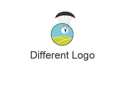 paragliding over the hills logo