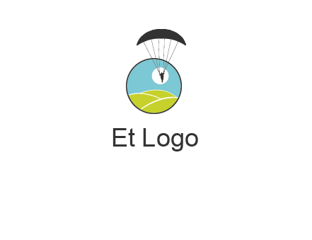 paragliding over the hills logo