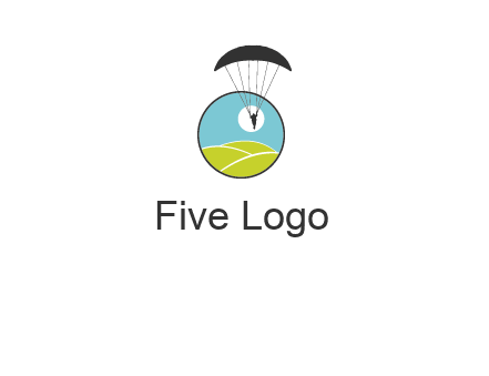 paragliding over the hills logo