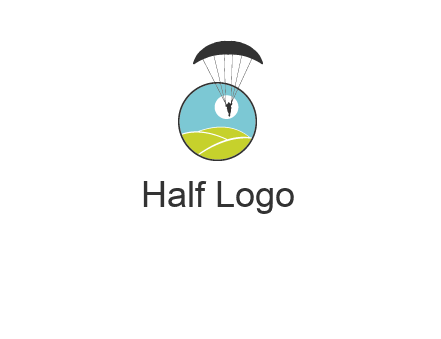 paragliding over the hills logo