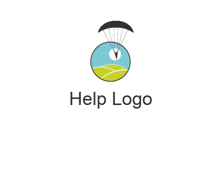 paragliding over the hills logo