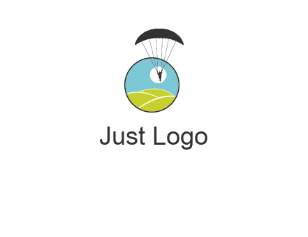 paragliding over the hills logo