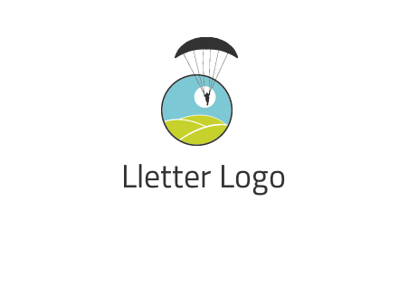 paragliding over the hills logo