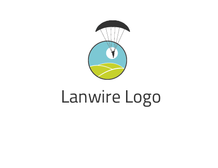 paragliding over the hills logo