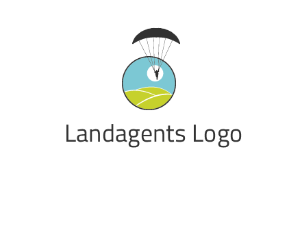 paragliding over the hills logo