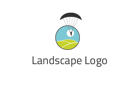paragliding over the hills logo