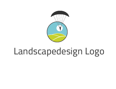 paragliding over the hills logo