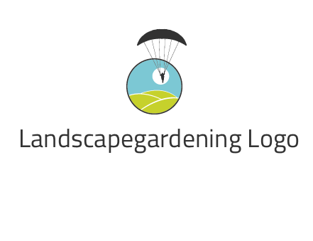 paragliding over the hills logo