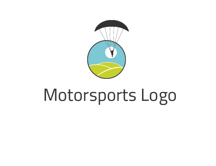 paragliding over the hills logo