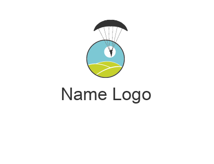 paragliding over the hills logo