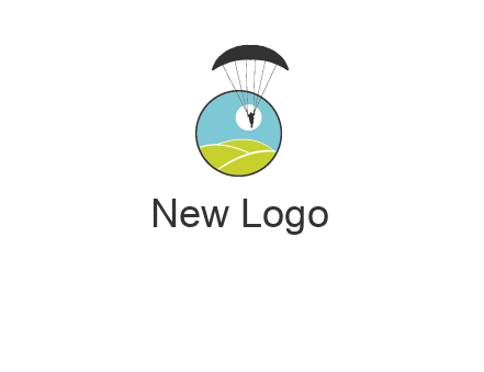 paragliding over the hills logo