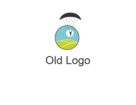 paragliding over the hills logo