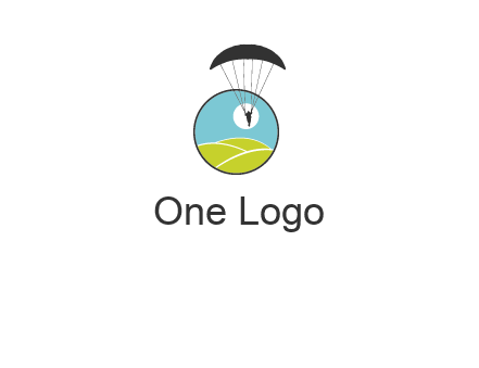 paragliding over the hills logo