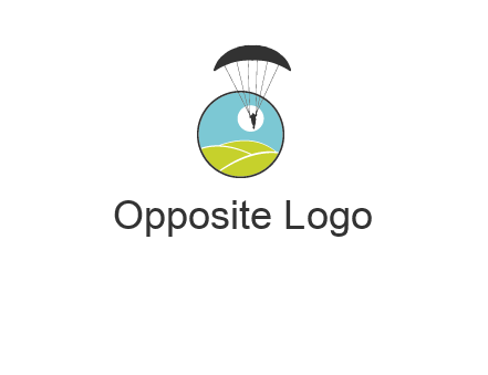 paragliding over the hills logo