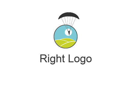 paragliding over the hills logo