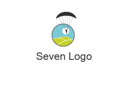 paragliding over the hills logo