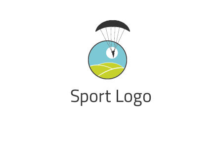 paragliding over the hills logo