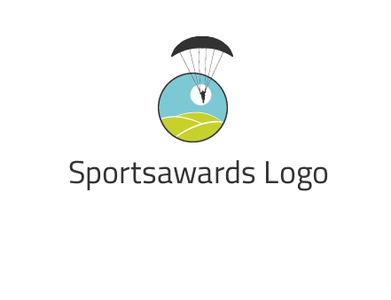 paragliding over the hills logo