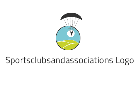 paragliding over the hills logo