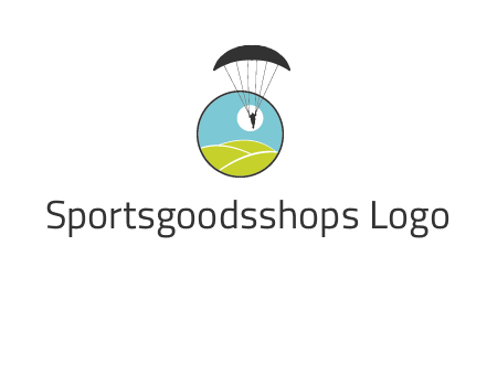 paragliding over the hills logo