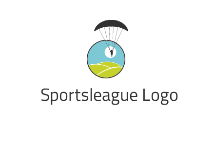 paragliding over the hills logo