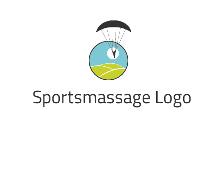 paragliding over the hills logo