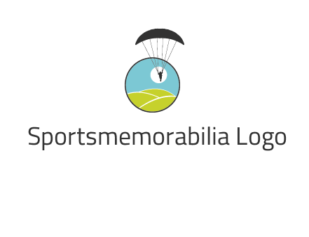 paragliding over the hills logo