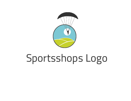 paragliding over the hills logo