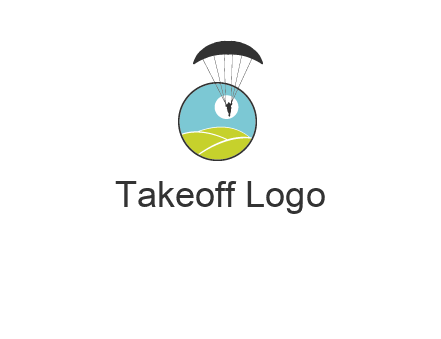 paragliding over the hills logo