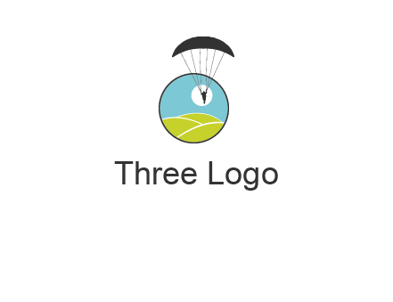 paragliding over the hills logo