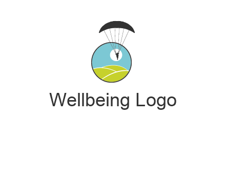 paragliding over the hills logo