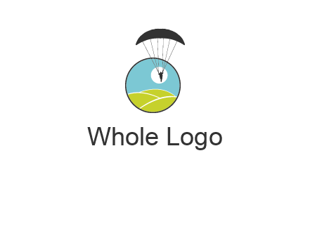 paragliding over the hills logo