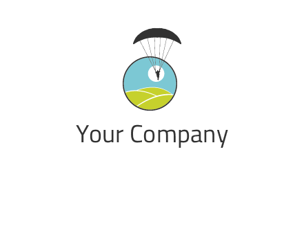 paragliding over the hills logo