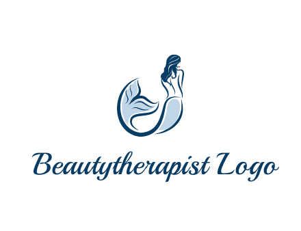 spa logo showcasing a mermaid